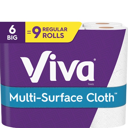 Viva Cloth Paper Towels, 2 Ply, 6 PK 49413